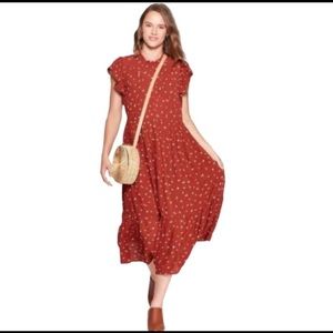 Cottage Core midi dress